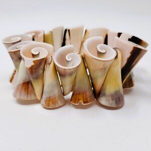 Natural Spiral Shell Bracelet